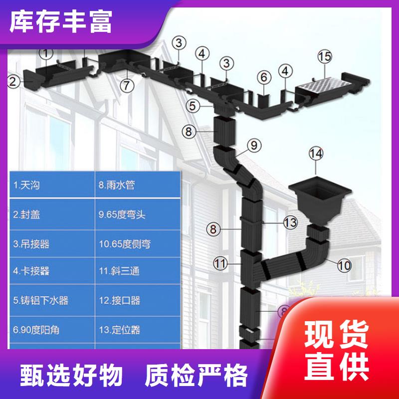 外墻方形鋁合金雨水管施工