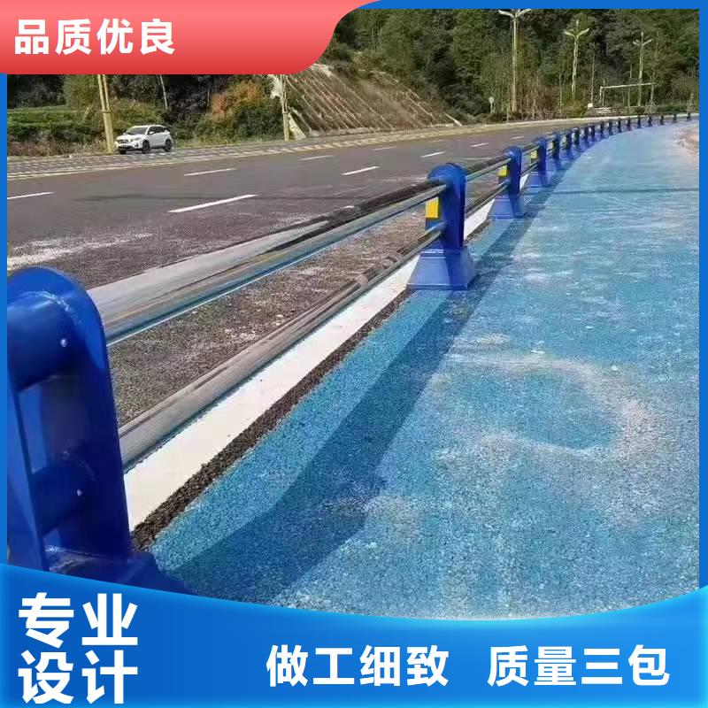 不锈钢复合管护栏_立柱工程施工案例
