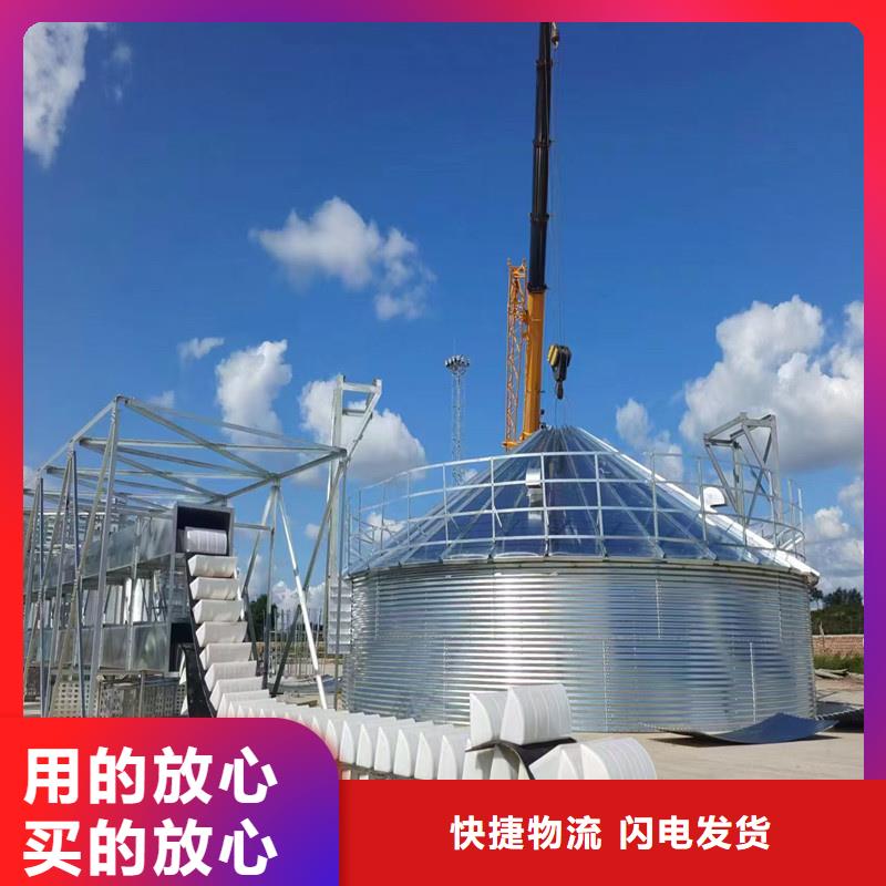 定制镀锌装配式粮仓钢板仓的基地