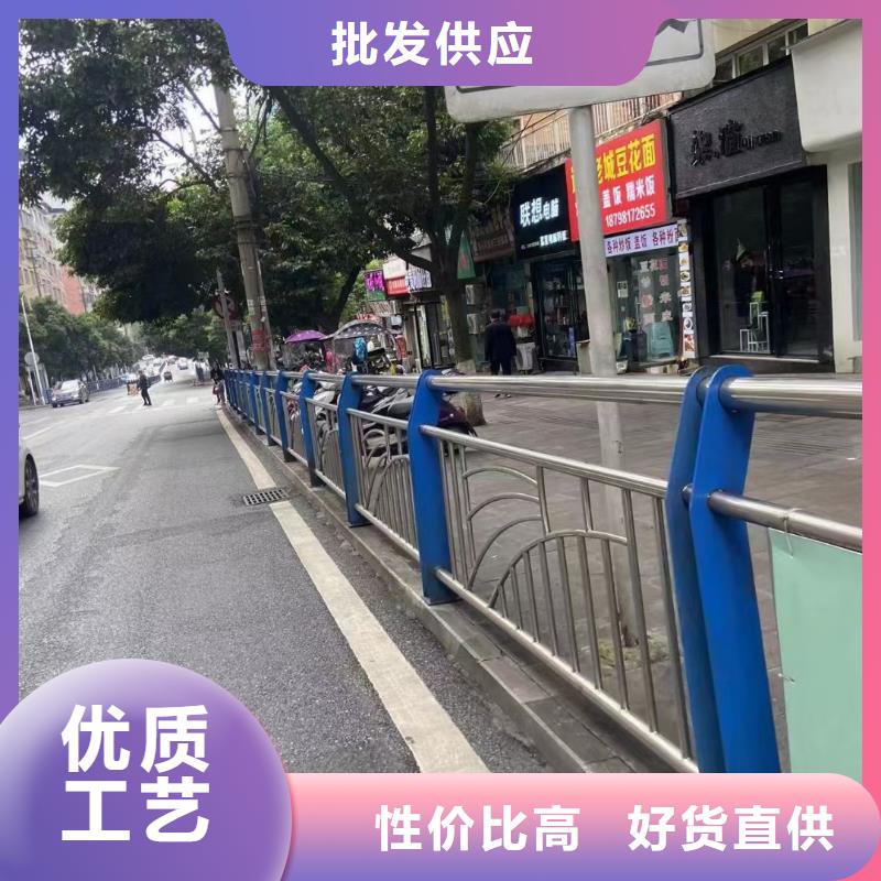橋梁防撞梁護(hù)欄不銹鋼復(fù)合管河道護(hù)欄性價(jià)比高