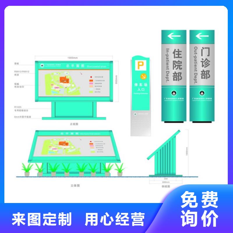 服务区精神堡垒导视牌诚信企业