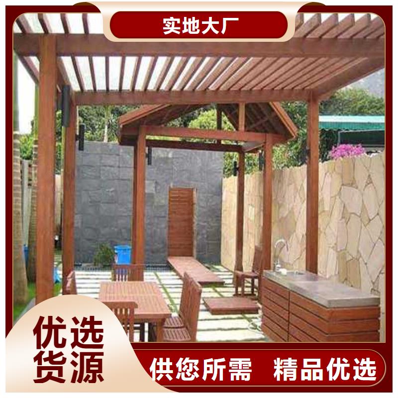防腐木閣道設計理念新穎青島的西海岸新區
