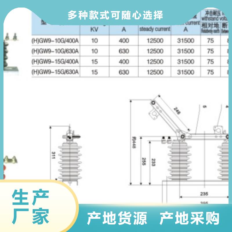 高壓隔離開關(guān)：HGW9-12W/1000A種類齊全