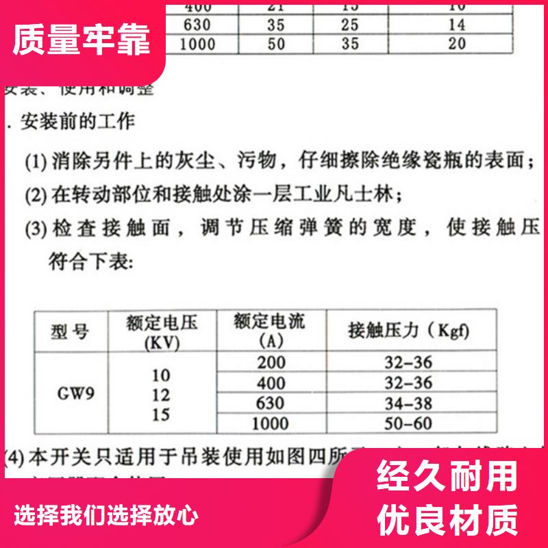 【戶外隔離刀閘】HGW9-10KV/400