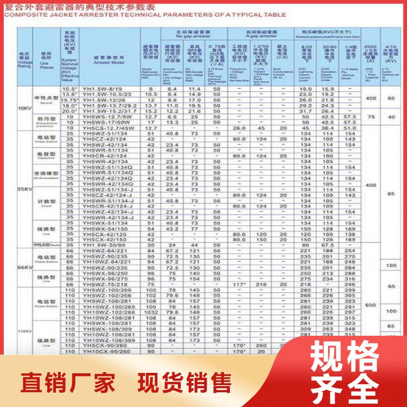 金屬氧化物避雷器Y10W1-96/232