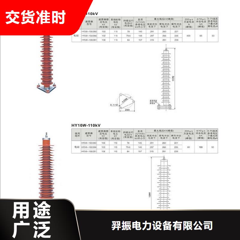 氧化鋅避雷器Y10W-100/260【浙江羿振電氣有限公司】