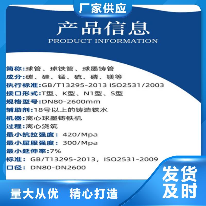 球墨鑄鐵管_圓井700*900今日價格