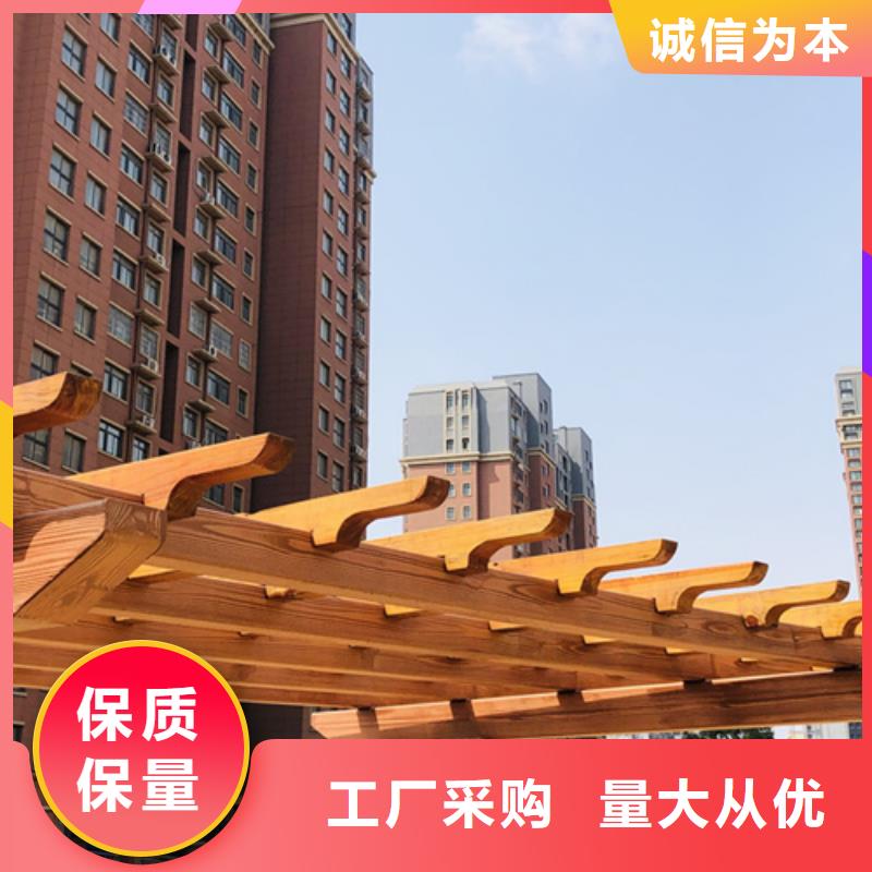 仿古木紋漆源頭批發#方鋼圓管#長廊護欄#園林建筑