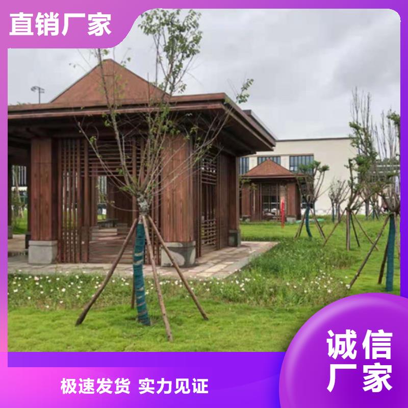 復(fù)古木紋漆廠家施工#不銹鋼#長(zhǎng)廊花架#廊架護(hù)欄