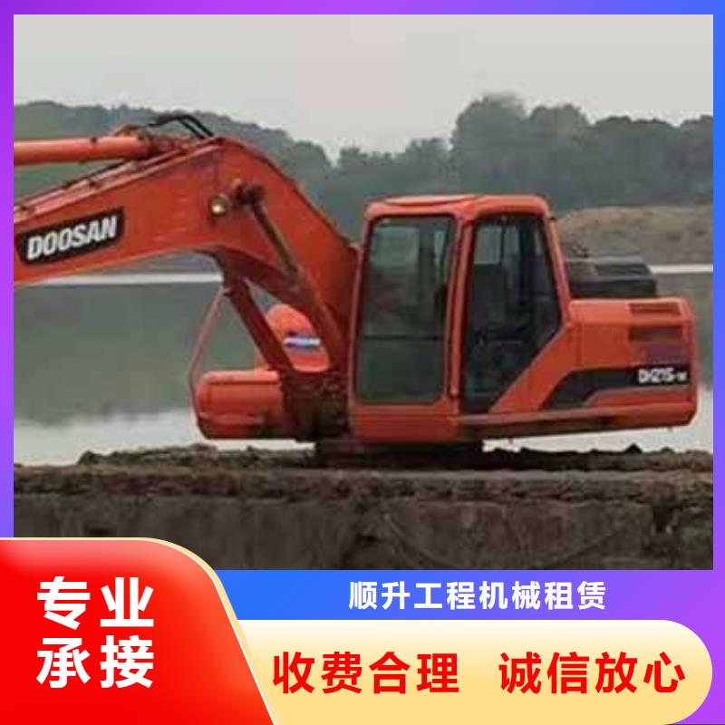 水上挖掘机租赁租赁湿地挖机公司精英团队