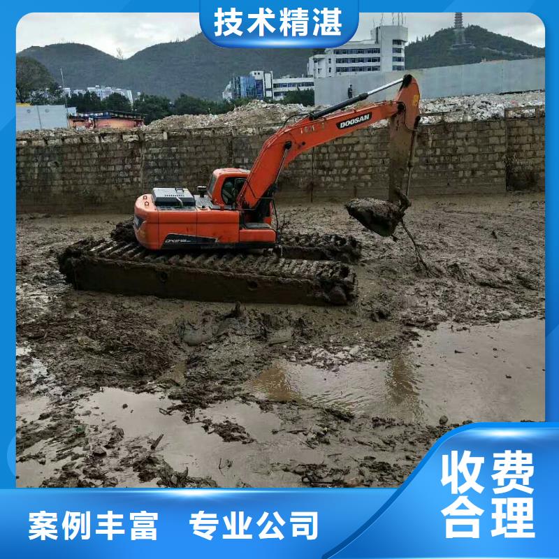 水上挖掘機租賃租賃濕地挖機專業承接