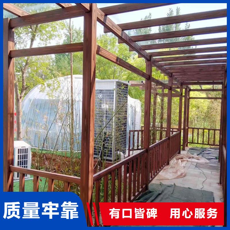 鍍鋅管木紋漆廠家定制#方鋼圓管#長廊護欄#園林建筑