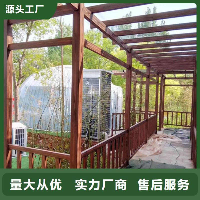 廊架護欄木紋漆，鋼結構仿木紋漆，仿古木紋漆施工多少錢