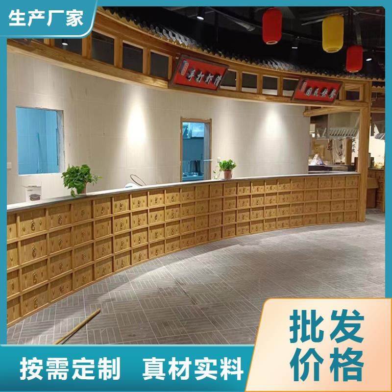 棧道護欄木紋漆廠家定制#方鋼圓管#長廊護欄#園林建筑