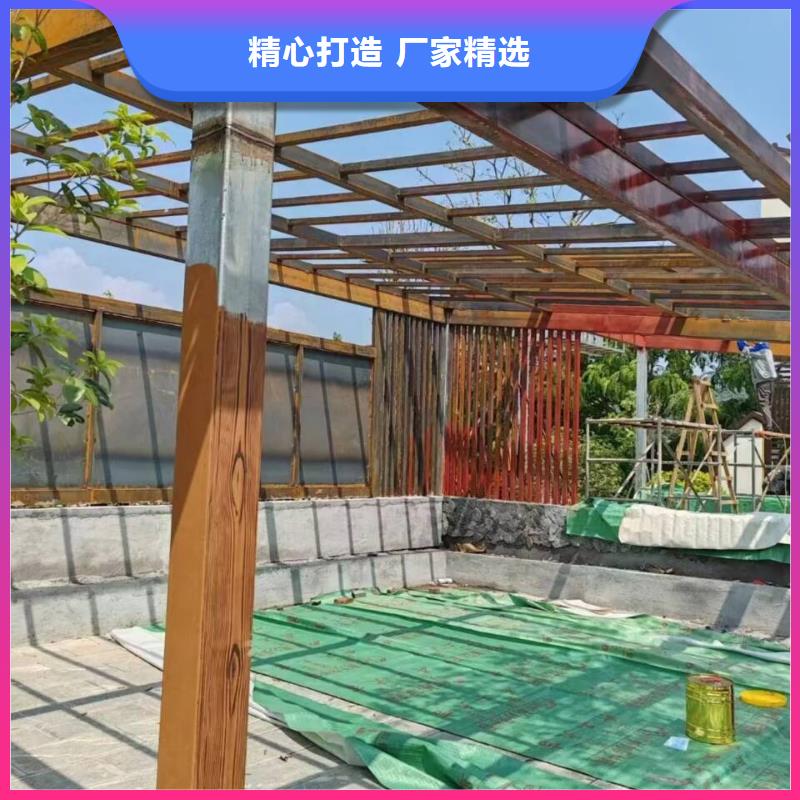 廊架长廊木纹漆批发施工