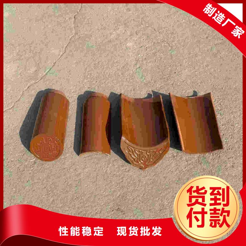 现货充足的别墅屋面琉璃瓦 陶土筒瓦厂家
